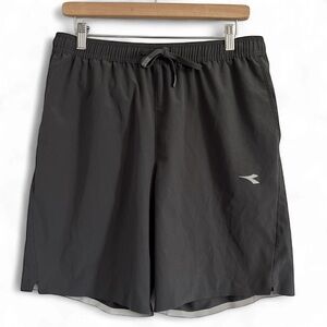 Diadora Charcoal Sports Shorts